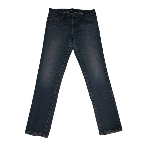Levis Original Jean Mid Rise Skinny Light Washed Straight Leg Blue Denim Jeans - Picture 1 of 5